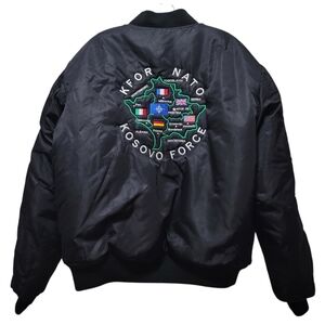 Sz XL Rothco Ultra Force MA-1 KFOR NATO Kosvo Bomber Jacket
